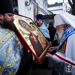 В Одессу со Святой Горы Афон доставлена икона Божией Матери «Отрада и Утешение»